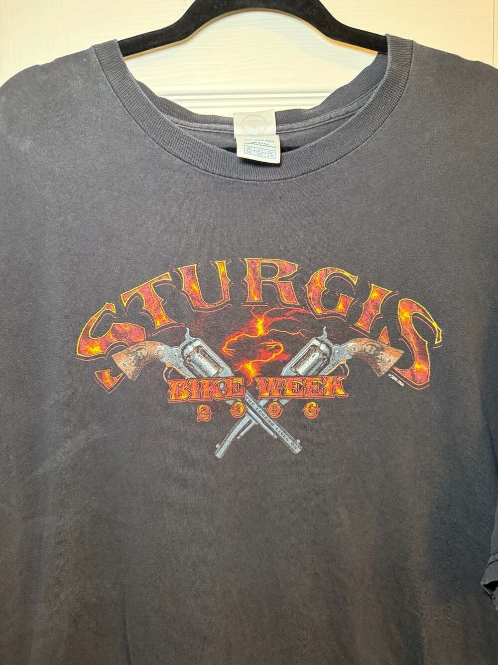 Vintage 2006 Sturgis Bike Week Motorcycle Graphic T-Shirt Delta Pro Weight 2XL
